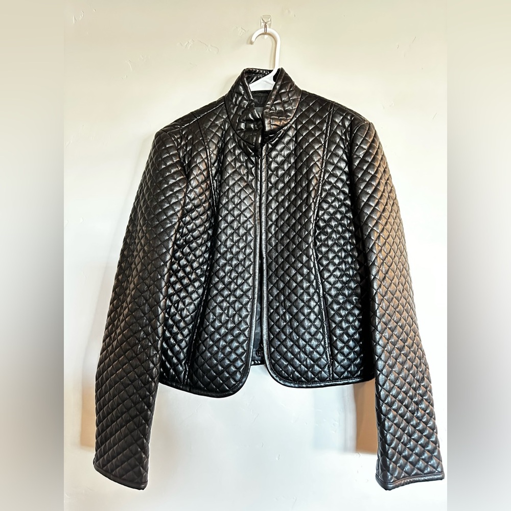 Armani Exchange Quilted Leather Jacket